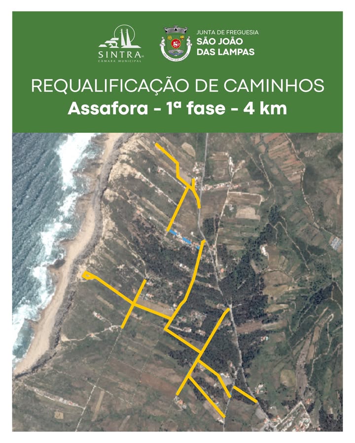 Assafora recebe requalificação de 4 km de caminhos em primeira fase de intervenção
