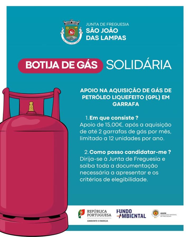 Programa Botija Solidária 2026 disponível para famílias da freguesia