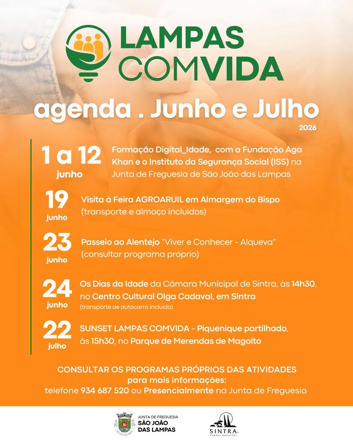 Programa Lampas ComVida apresenta agenda de junho e julho com cinco iniciativas