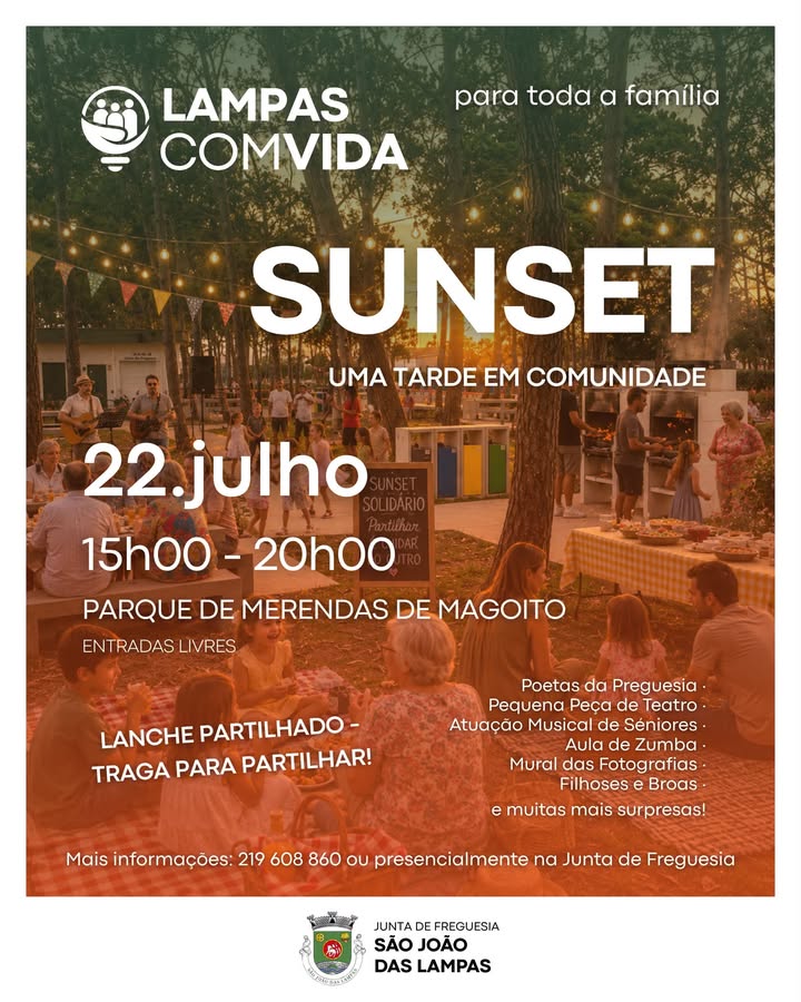 SUNSET Lampas ComVida promove tarde de convívio em comunidade no Magoito
