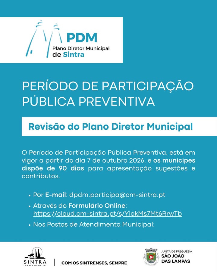 Revisão do PDM de Sintra: Participe na construção do futuro