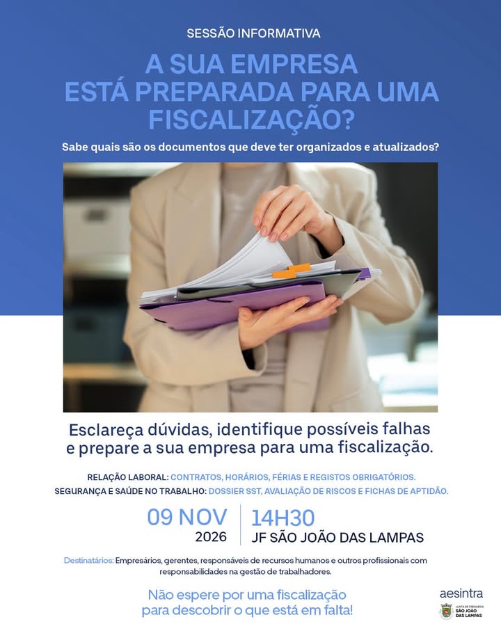 Sessão informativa sobre obrigações laborais e segurança no trabalho