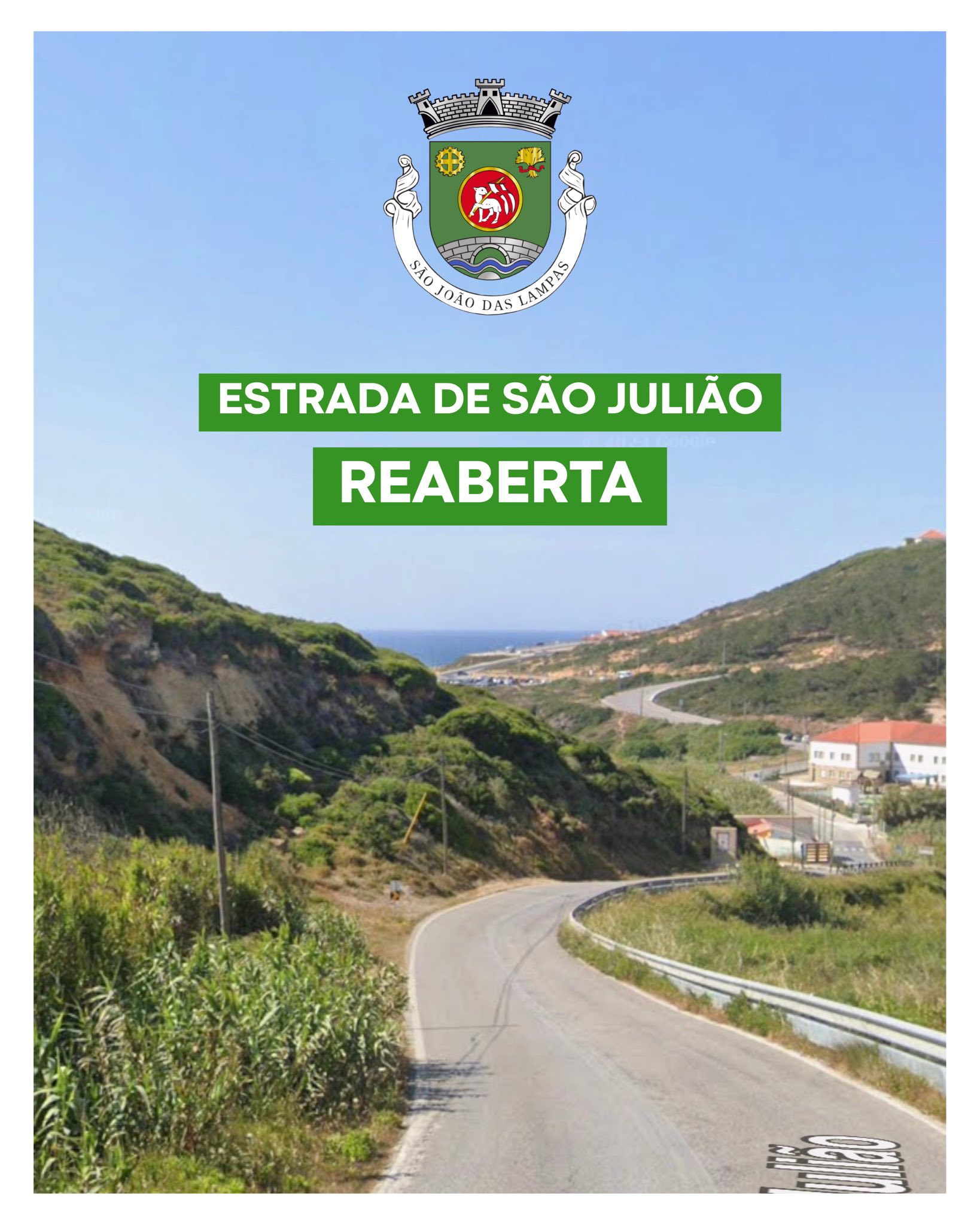 Estrada de São Julião reaberta após intempéries